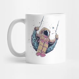 Astronaut in moon swing Mug